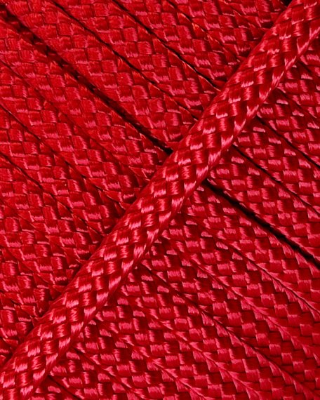 Cuerda yembé hueca PES 6 mm Rojo 100 m