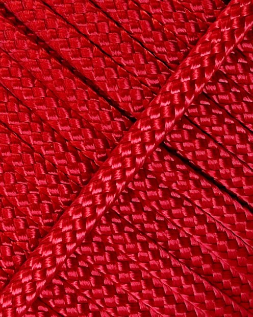 Cuerda yembé hueca PES 5 mm Rojo 100 m
