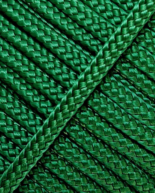 Cuerda yembé hueca PES 6 mm Verde 100 m