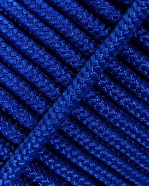 Cuerda yembé reforzada PES 6 mm Azul Francia 100 m