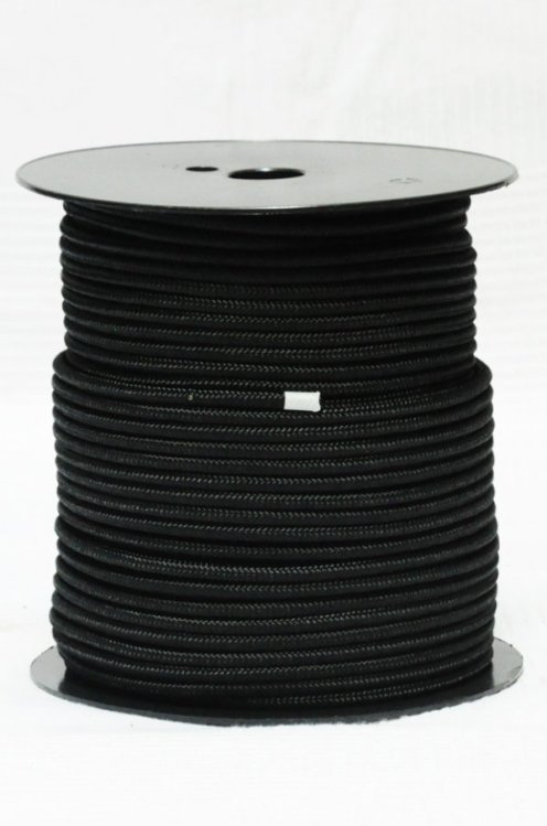 Cuerda yembé reforzada PES 6 mm Negro 100 m