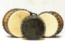 Juego de tres mini-dundunes Ghana: comprar set doun dounes (dununes, djun djunes)