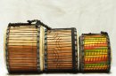 Juego de tres mini-dundunes Ghana: comprar set doun dounes (dununes, djun djunes)