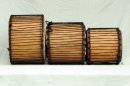 Venta set dundun - Trio de mini-tambores dununs de Ghana