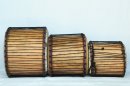 Venta set dundun - Trio de mini-tambores dununs de Ghana