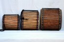 Venta set dundun - Trio de mini-tambores dununs de Ghana