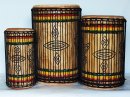 Juego de tambores bajos dundun - Set de dundunes de Guinea
