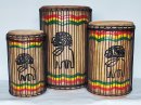 Juego de tambores bajos dundun - Set de dundunes de Guinea