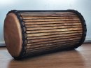 Tambores bajos dundun - Dunun sangban de Guinea montaje 4 aros