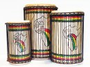 Juego de tambores bajos dundun - Set de dundunes de Guinea