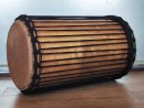 Tambores bajos dundun - Dunun kenkení de Guinea montaje 4 aros