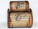 Juego de tambores bajos dundun - Set de dundunes de Guinea