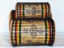 Juego de tambores bajos dundun - Set de dundunes de Guinea