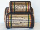 Juego de tambores bajos dundun - Set de dundunes de Guinea