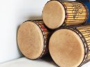 Juego de tambores bajos dundun - Set de dundunes de Guinea