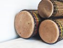 Juego de tambores bajos dundun - Set de dundunes de Guinea