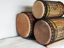 Juego de tambores bajos dundun - Set de dundunes de Guinea