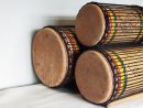 Juego de tambores bajos dundun - Set de dundunes de Guinea