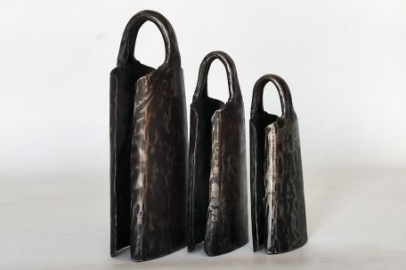 Trio de campanas de dundun de Guinea - Campana dundun