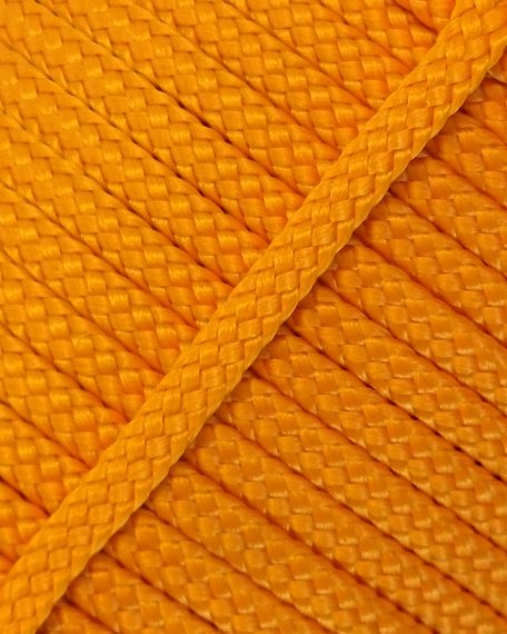 Cuerda tambor yembé hueca PES 5 mm Naranja claro 20 m