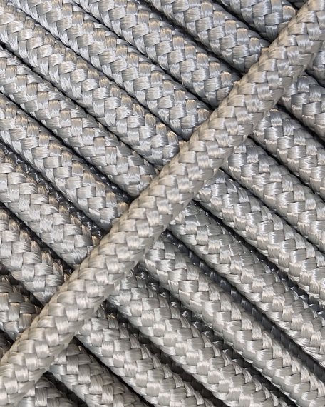 Cuerda tambor yembé reforzada PES 5 mm Gris 100 m