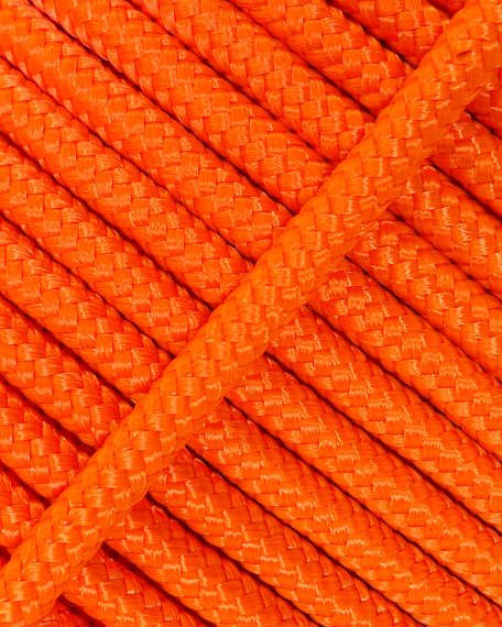 Cuerda tambor yembé reforzada PES 5 mm Naranja fluo 100 m