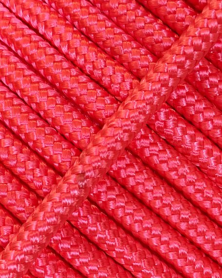 Cuerda tambor yembé reforzada PES 5 mm Rosa fluo 100 m