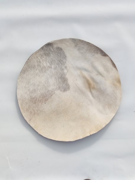 Piel de burro muy fina con pelo para tambor djembe M