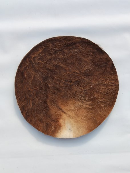 Piel de mula gruesa con pelo para tambor dunun M