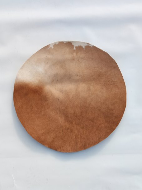 Piel de mula muy fina con pelo para tambor djembe M