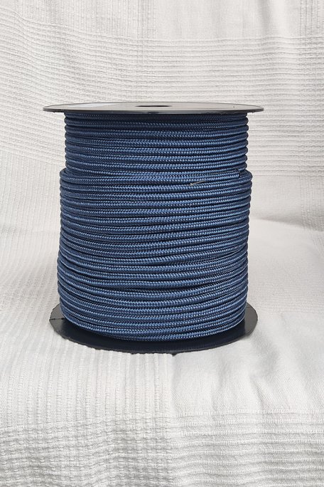 Carrete de driza Ø5 mm azul vaquero para tambor djembé