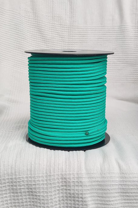 Carrete de driza Ø5 mm verde esmeralda para tambor djembé