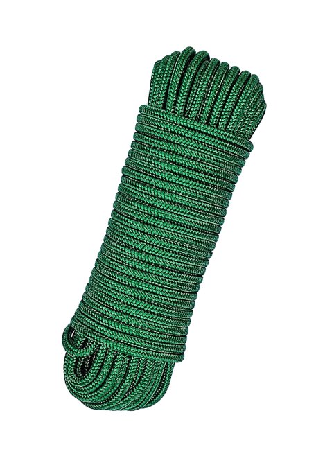 Cuerda trenzada con núcleo Ø5 mm verde pradera 20 m - Cuerda para tambor djembé