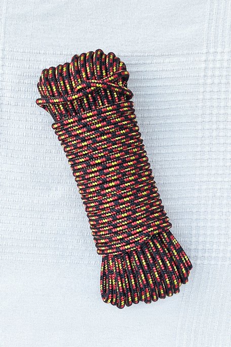 Driza 5 mm (tricolor, rojo / amarillo / rojo) - Cuerda tambor djembé 20 m