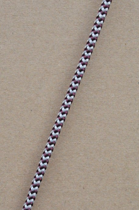 Driza djembé Ø5 mm (espina de pez, burdeos / gris, 100 m) - Cuerda para djembe tambor