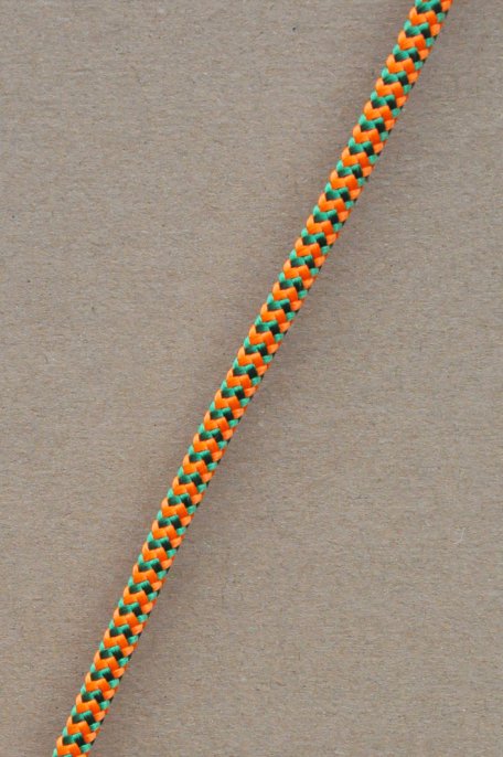 Driza djembé Ø5 mm (espina de pez, naraja neón / verde, 100 m) - Cuerda para djembe tambor