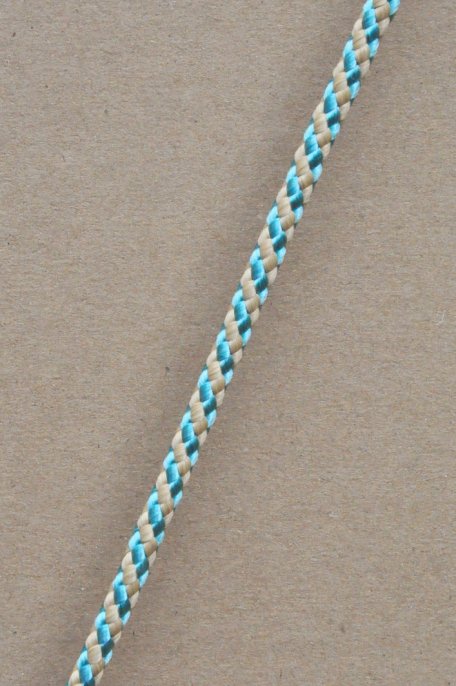 Driza djembé Ø5 mm (hélice, beige / azul pastel, 100 m) - Cuerda para djembe tambor