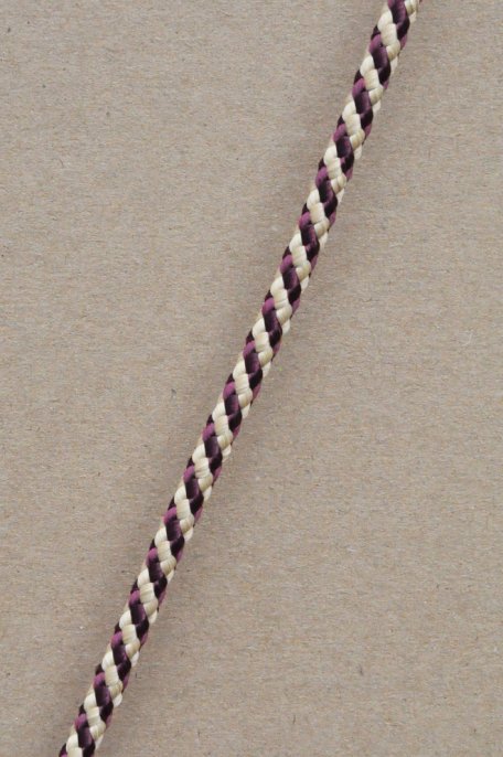 Driza djembé Ø5 mm (hélice, burdeos / beige, 100 m) - Cuerda para djembe tambor