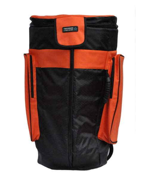 Funda de djembe profesional Percussion Africaine Premium Naranja XL