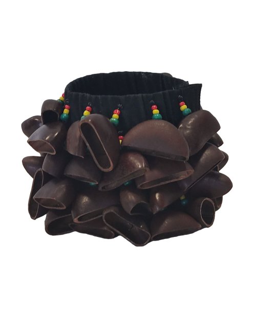 Pulsera sonajero africana Entada 4 hileras CRE17L
