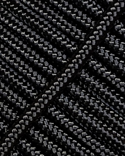 Cuerda yembé reforzada PES 5 mm Carbón 100 m