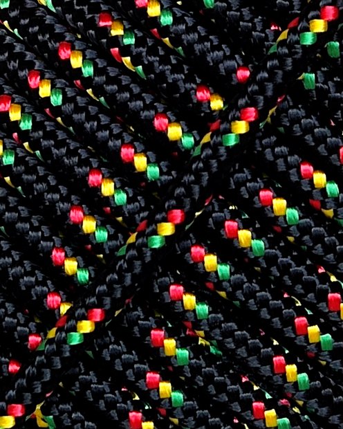 Cuerda yembé reforzada PES 5 mm Negro / Panafrica 100 m