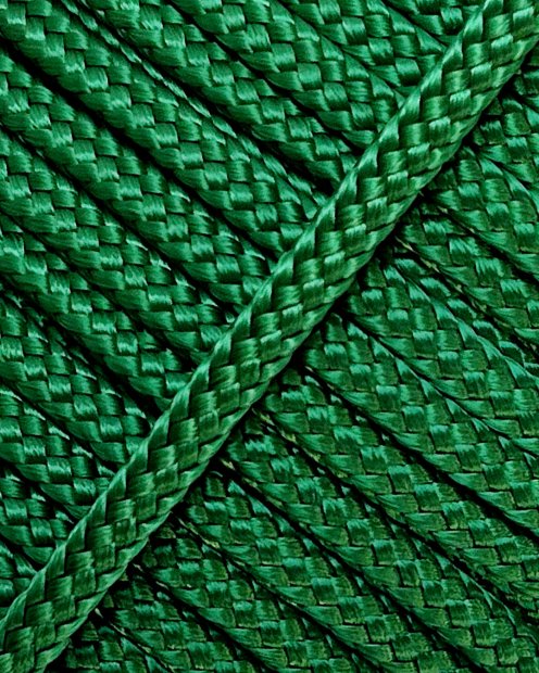 Cuerda tambor yembé hueca PES 4 mm Verde 20 m