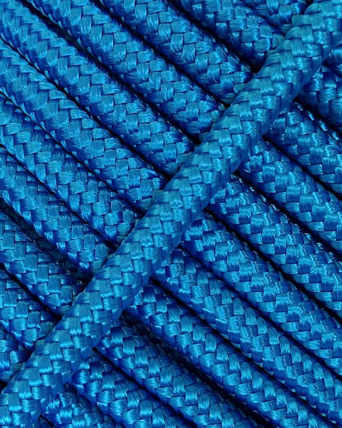 Cuerda tambor yembé reforzada PES 5 mm Azul 20 m