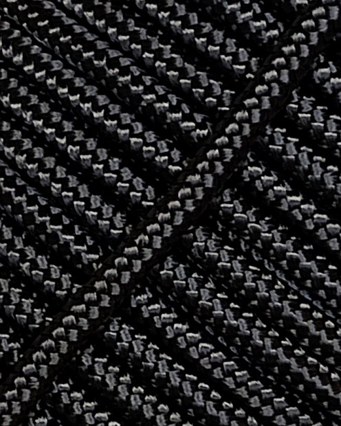 Cuerda tambor yembé reforzada PES 5 mm Carbón 20 m