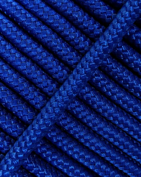 Cuerda tambor yembé reforzada PES 4 mm Azul Francia 100 m