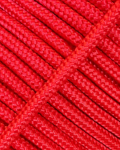 Cuerda tambor yembé reforzada PES 4 mm Rojo 10 m