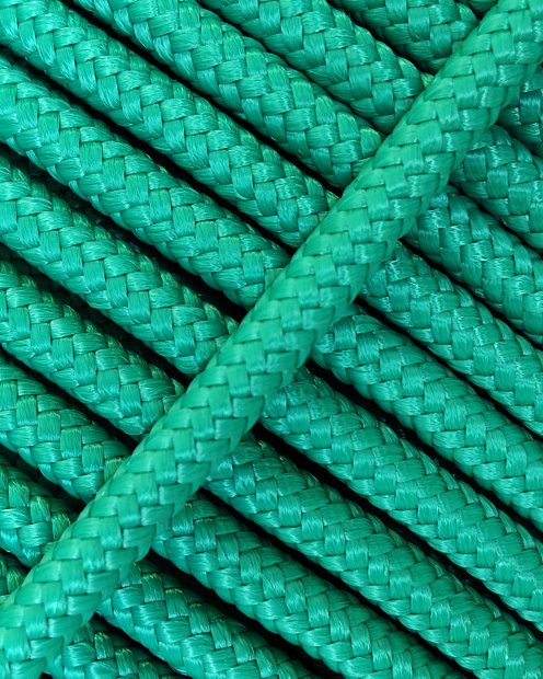 Cuerda yembé reforzada PES 5 mm Verde esmeralda 100 m