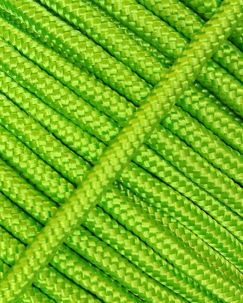 Cuerda tambor yembé reforzada PES 5 mm Verde fluo 100 m