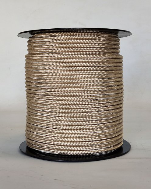 Cuerda tambor yembé reforzada PES 5 mm Beige 100 m
